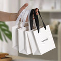 Custom Uniquecolour Printing Commercial Luxury Jewelry Packaging Shopping Gift Paper Bag