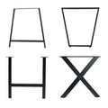 WEKIS New Dining Table Leg Rustic Square Tube Cast Iron Industrial Black Table Legs Metal Furniture DIY Steel Table Legs