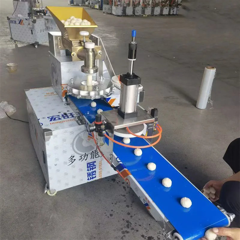 Mini Automatic Korean Rice Cake Dog Hard Biscuits Choux Puff Pastry Dough Cutter  Line Production