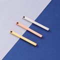Mirror Polished Stainless Steel Jewelry Handmade Accessories Long Rectangle Bar Pendant