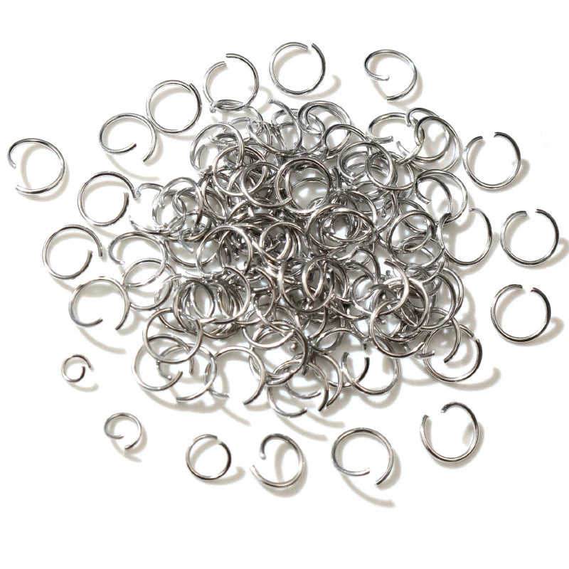 200pcs/lot Open Jump Rings 3 4 5 6 7 8 mm Open Jump Rings for DIY Jewelry Making Necklace Bracelet Findings Connector Supplies