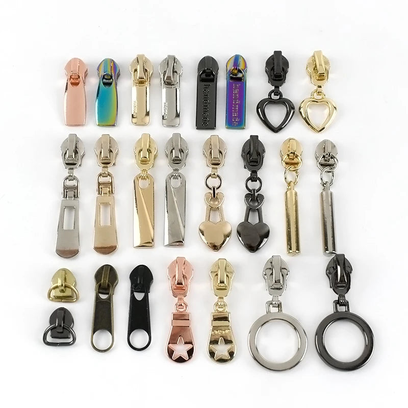 Meetee 5# Used for Nylon Zips Clothing Repair Kit Diy Bag Sewing Accessories Zipper Slider
