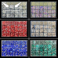 CY Customization Multi Color Shape Best Selling Glass Nail Stones Crystal Size 24 Grid Rhinestone