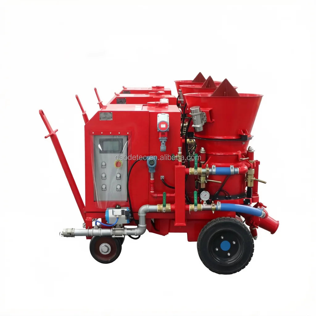 Gunning Machine With Bag Cutter and High Hopper for Refractory Maintenance Job
