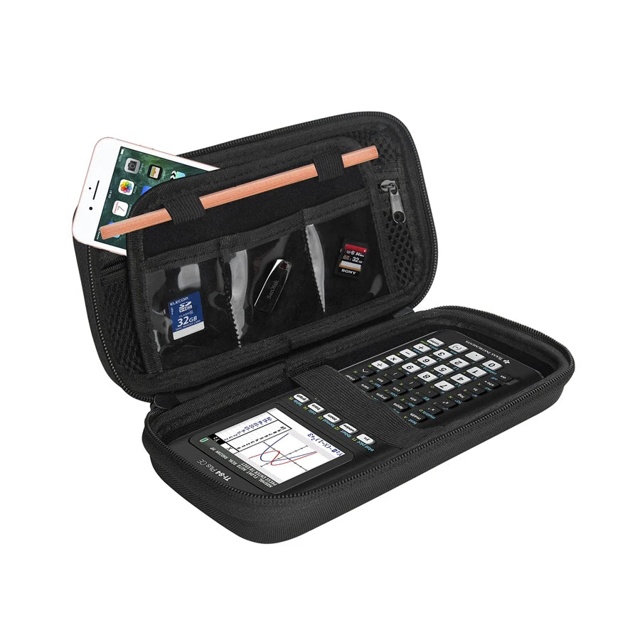Waterproof EVA Carrying Case for Texas Instruments TI-84 Plus CE Graphing Calculator Hard Pouch CASE ONLY