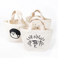 Manufacturer Hot Sell OEM Personalised Simple Cartoon Grocery Students Reusable Cotton Gift Shopping Tote Bag with Animal Prints MegaBDM