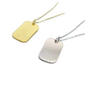 Fast Delivery Necklace Blank Gold Plated Engraved Pet Id Name Pendant Sublimation Metal Crafts Custom Dog Name Pendant