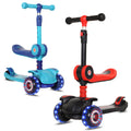 Wholesale Scooter for Children Lean to Steer Kids Scooter  3 Wheels PU Light-Up Toddlers Girls Boys Scooter for Kids Ages 2-8