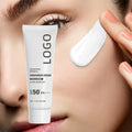 Face Body Whitening Anti-freckle Vegan Sun Cream Korean Oil Control Light Private Label Waterproof Moisturizing Zinc Oxide