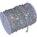 30M Acrylic Beads Garland AB Iridescence Clear Color Beads Chain for Christmas Wedding Party Decorations
