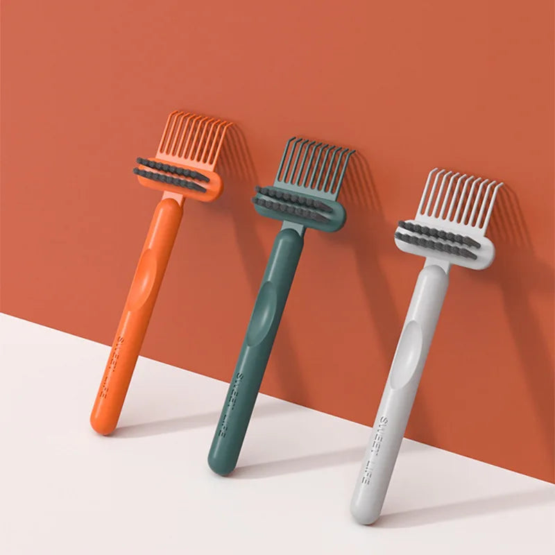 Creative Comb Hair Brush Cleaner Cleaning Plastic Portable Hair Brush Cleaning Tool Remover Comb Hair Brush