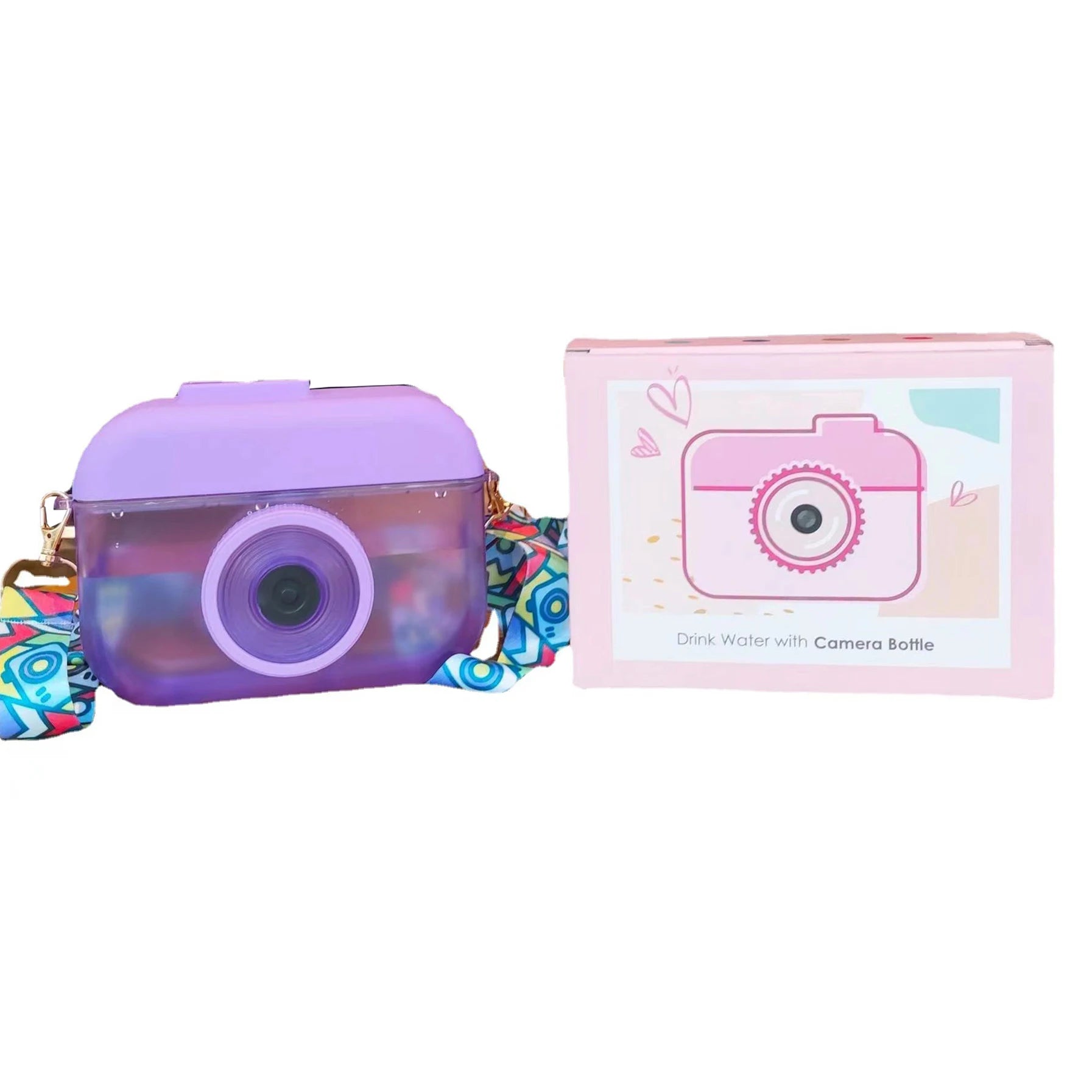 Hot Sale Cute Botella De Agua Kawaii Water Bottle Camera Custom Logo Tomatodo Plastic for Kids School