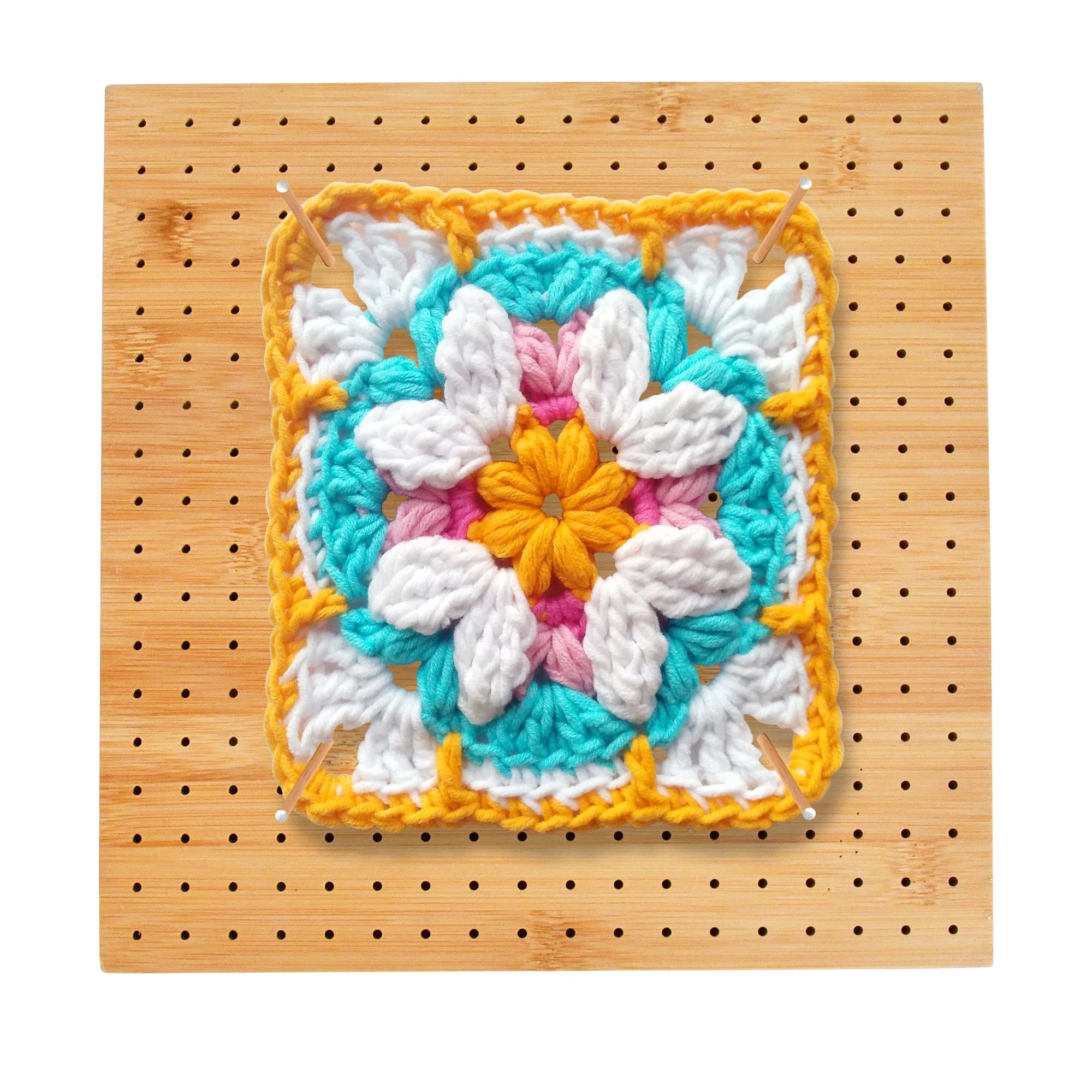 18mm Handcrafted Wood Crochet Blocking Board Kit Rod Pins Eco-Friendly Fashionable Full Knitting Mat Hand Knitting Hand Sewing