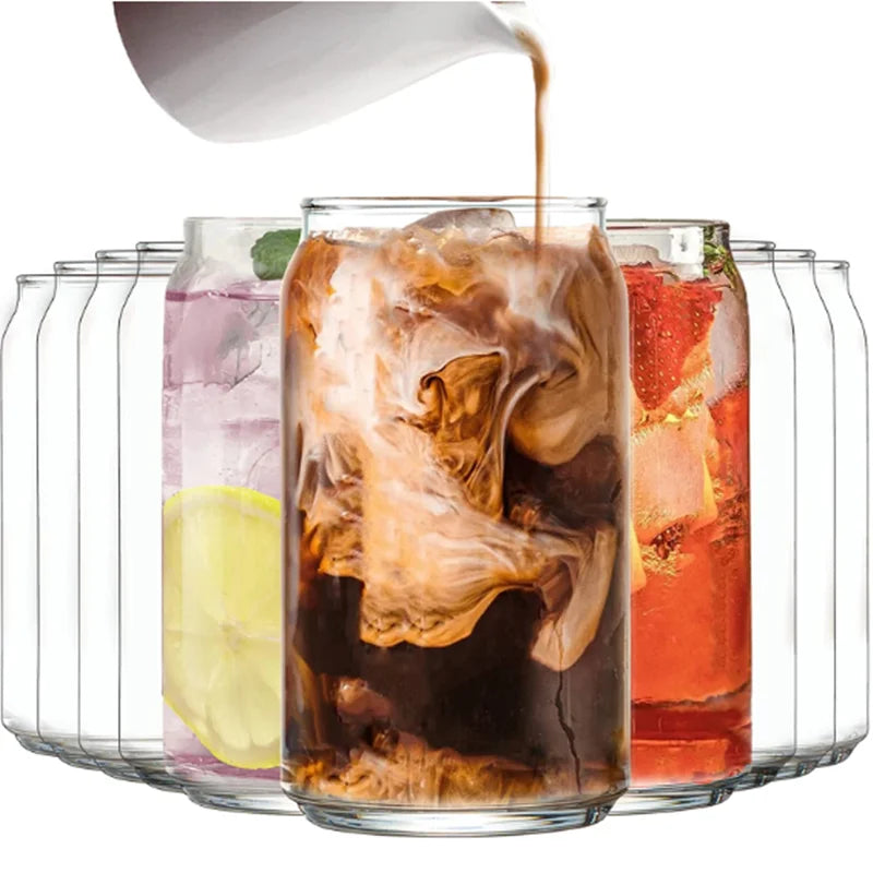 Custom Sublimation Clear Glass 16oz Mason Cup Creative Pot Bamboo Cover Straw Coffee Cup Drinking Container