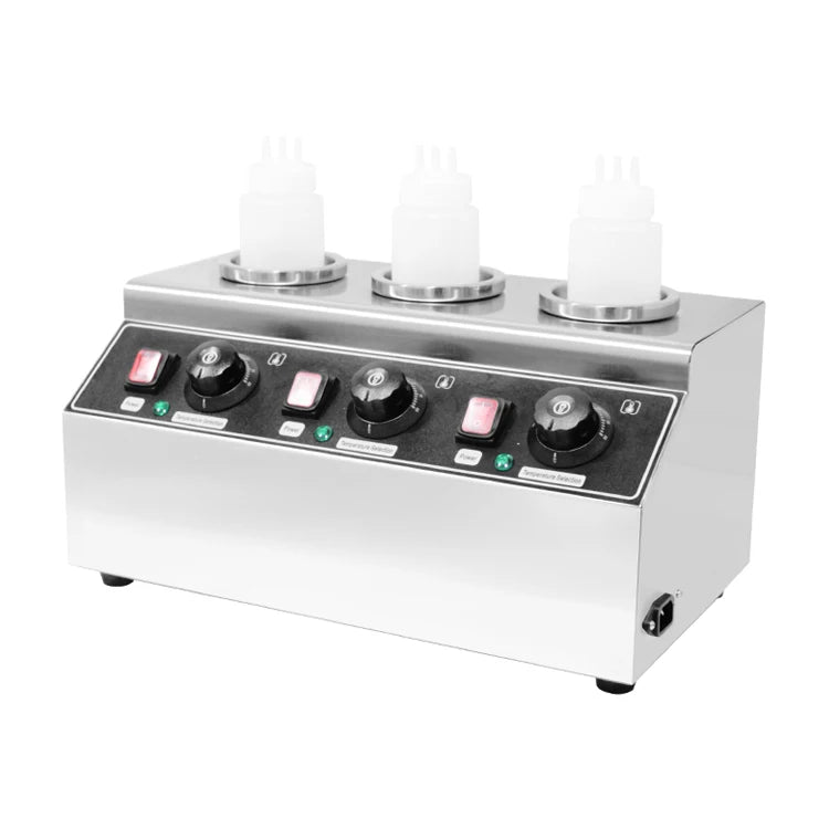 New Design Kitchen Appliances Triple Sauce Bottle Warmer Electric Food Sauce Warmer Cheese Warmer