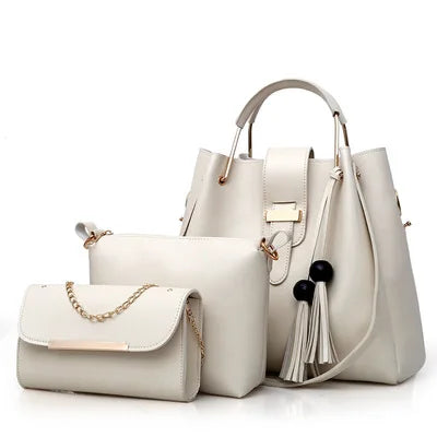 Wholesale Large Capacity 3pcs Handbag Set Ladies Crossbody Shoulder Bag Purse Fashion Designer Handbags for Women Luxury