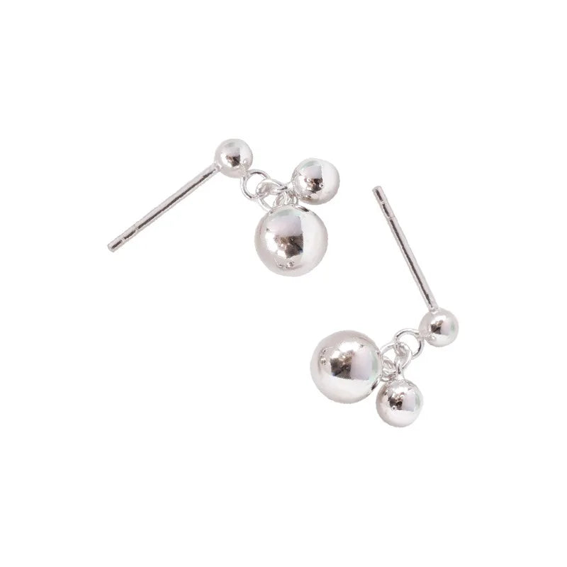 925 Sterling Silver Stud Earrings for Women Elegant Wedding Jewelry Pendientes Mujer Moda 2022 Brincos