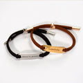 Hot Sell Custom Words/Logo Expandable Bracelet Stainless Steel Mens Womens Rope Bracelets
