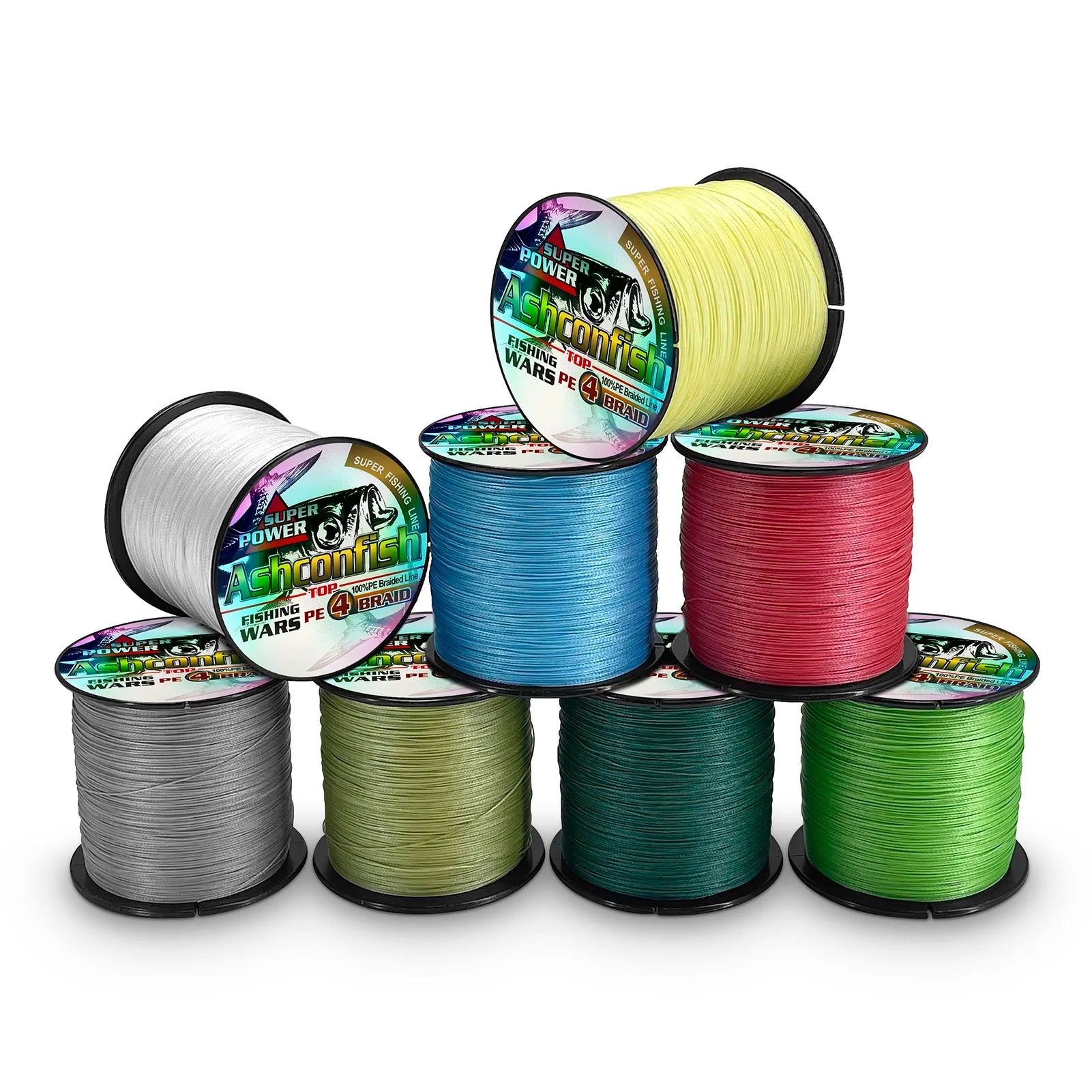 Manufactory Wholesale 4 Braid 100-5000 Meter PE Braided Wire Fishing Line 0.1-1.0mm Diameter 6lb-300lb Test Strength Sink Tip
