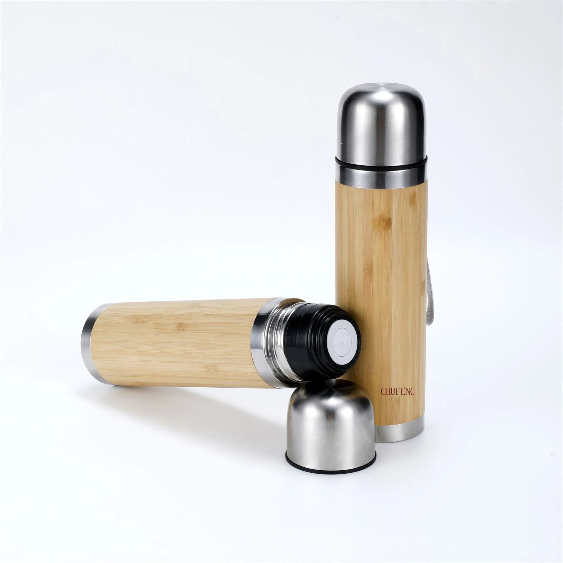 Bamboo Products Wholesale Custom logo Bamboo Flask Thermoses Reusable Coffee Cup Bamboo Water Bottle