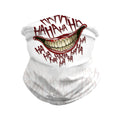 Custom Printed Sports Men's Under Head Football Fuzzy Strip Red and White Silk Scarf MegaBDM