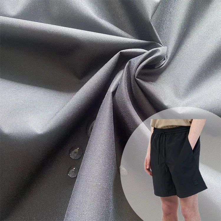 Factory Price Wholesale Pu Coating 196T 228T 320T 100% Nylon Taslon Fabric Jacket Nylon Taslan Shorts for Men