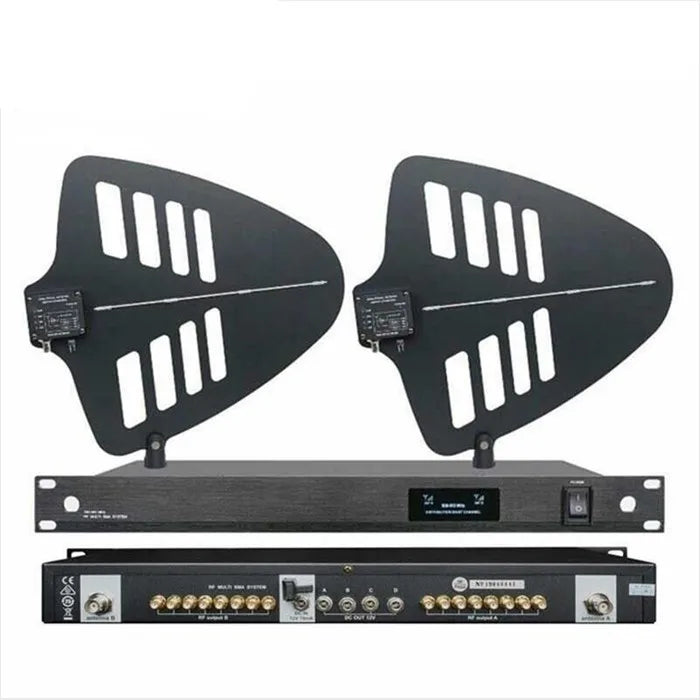 500-950Mhz 8 Channel Combiner 8 Sets Directional Splitter Antenna Amplifier Wireless Microphone Antenna Distribution System