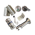 Wholesale Factory 304SS Stainless Steel Cubicle Fittings Toilet Partition Door Hardware Accessories Set for HPL Compact Panels