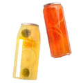 PET 350ml 450ml 550ml Clear Plastic Cans for Beverages for Milk Tea Juice Coffee Soda Energy Drinks with Easy Open Aluminum Lid