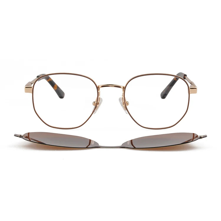 S319 Optical Frames Polarized SUNGLASSES Magnetic Metal Fashion Clip Shades Sunglasses Men