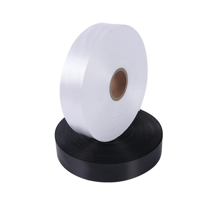 Wholesale Cheap 100% Polyester Slit Edge Single/double Faced Satin Ribbon Tape Roll for Clothing Label MegaBDM