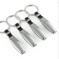Wholesale Bulk Zinc Alloy Teardrop Keychain Car Brand Black Metal Zinc Alloy Keychain With Custom Laser Logo
