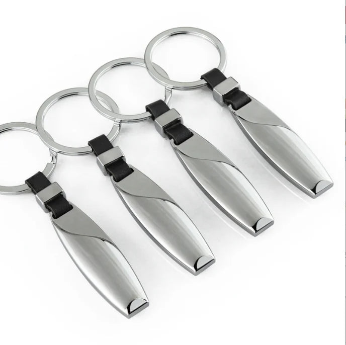 Wholesale Bulk Zinc Alloy Teardrop Keychain Car Brand Black Metal Zinc Alloy Keychain With Custom Laser Logo