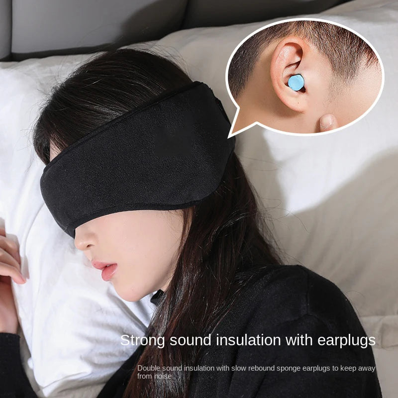 Custom Logo Memory Foam Velvet Eye Mask Travel Portable 3d Contoured Sleeping Eye Mask