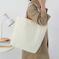 Custom Printed Cotton Canvas Tote Bags for Women Recycled Reusable with Rope Handle Embroidered Nautical Logo Low MOQ