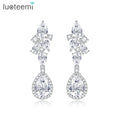 LUOTEEMI Earring Party Woman Charm Elegant Pearl Luxury 2026 Trending Lady Cubic Zirconia Wedding Earings