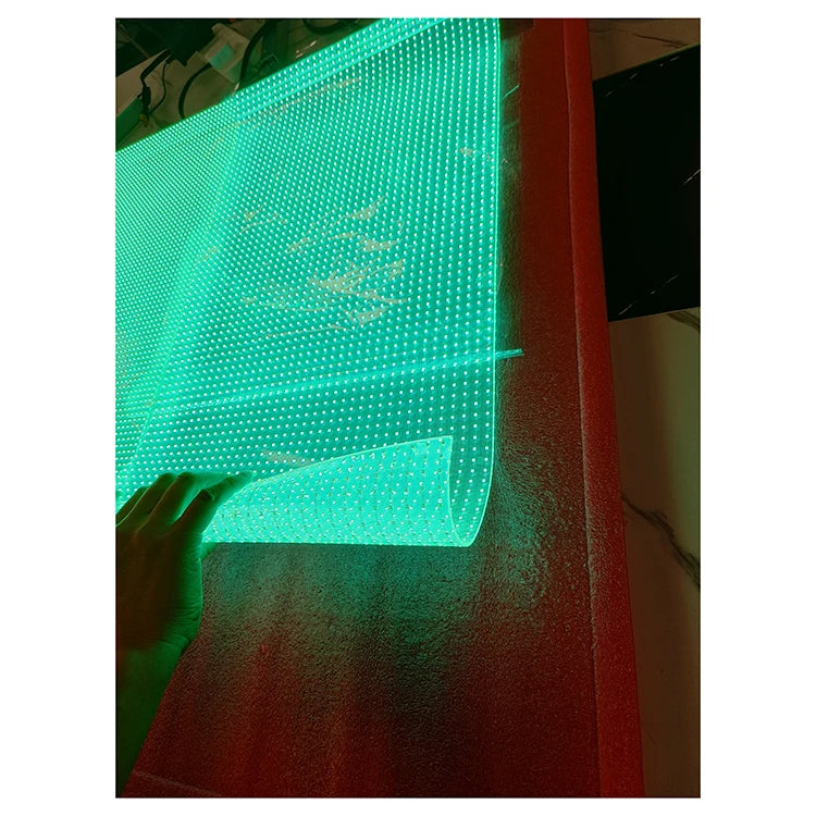 Ultra High Brightness P6 LED Transparent Film Screen on Glass New Technology High Stability Long Life Video Media Applications
