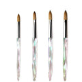YALIXIN Professional Luxury Acrylic Nail Brush Custom Logo 100% Pure Kolinsky Hair Crimped Handle Multifunctional Gift Box