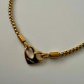 Stainless Steel Jewelry Plated 18k Pendant Necklace Fashion Luxury Double Side Heart Necklace for Women