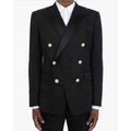 2025 Stylish Black Men's Slim Fit Suits Tuxedo Wedding Blazer Suits 2 Pieces for Groom High Quality Prom Tuxedos Wedding Wear