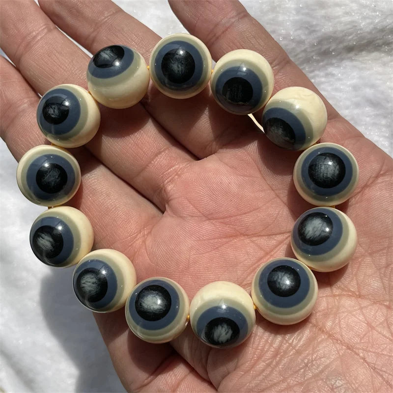 Wholesale Fashion Blue Eyes Bracelet Evil Turkish Eye Beads Handmade Elasticity Bracelet Jewelry for Decoration