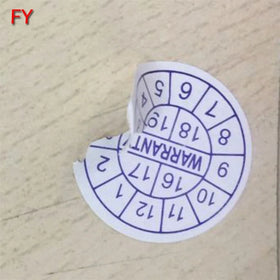 Stickers Warning PVC Anti-Counterfeit Security Seal Label for Computer Mobile Phone Camera Tamper Evident Fragile