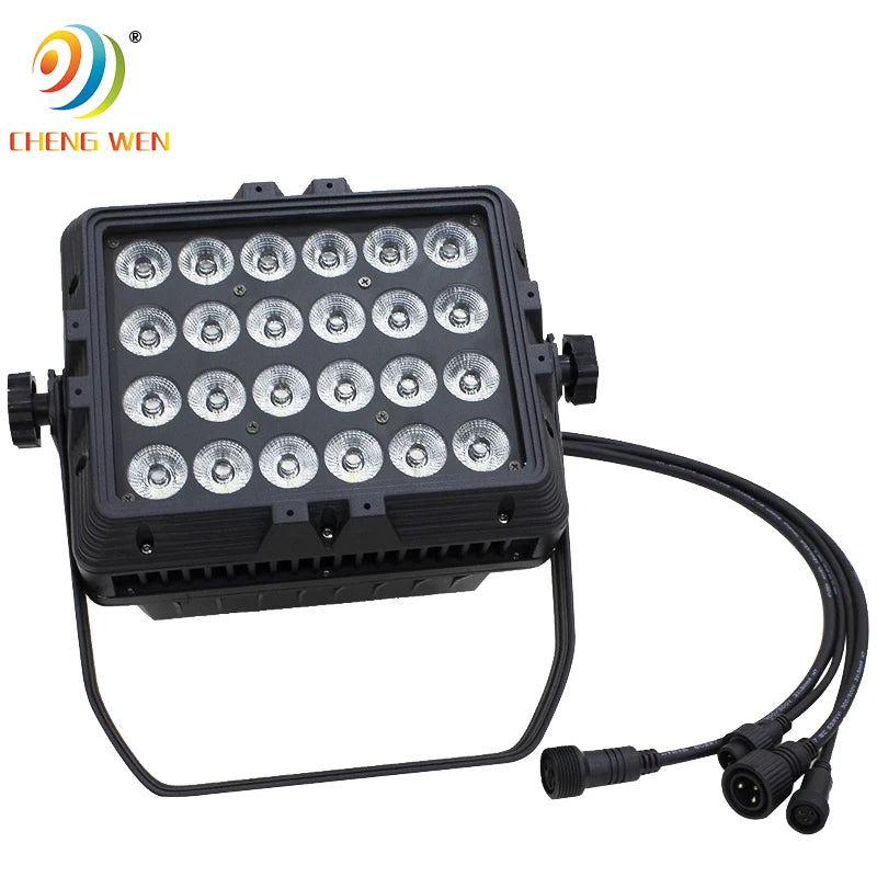 City Color Building Outdoor Wash Lights Theater 5in1 Rgbwa 24pcs Led Par Lighting for Stage Show