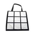 Rubysub Sublimation 9 Panel Photo Short Plush Tote Bag Personalized 9 Panel Shopping Bags Storage