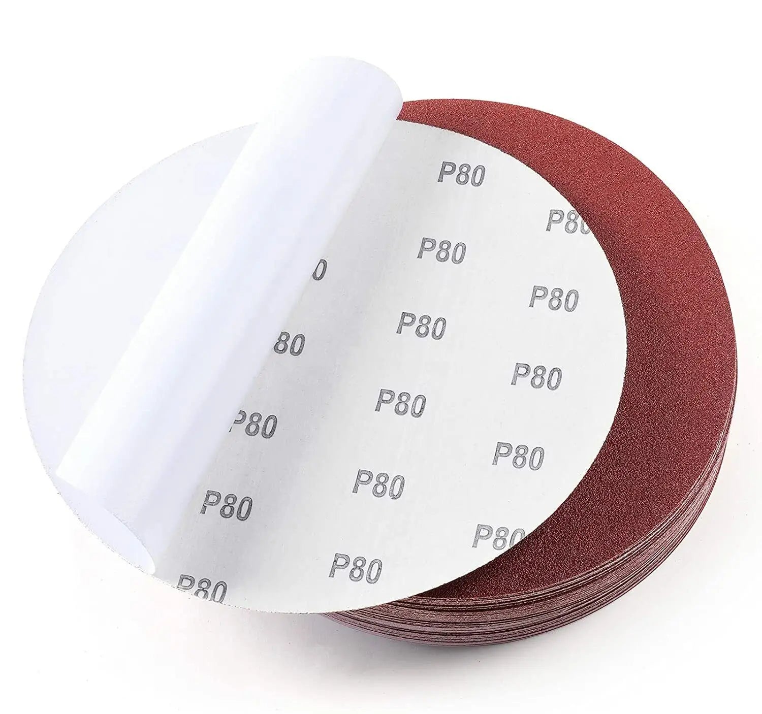 60pcs-set 600pcs-carton 9-Inch Sanding Discs PSA Sandpaper with 80-400 Grit Aluminum Oxide Abrasive Tools Various Crafts