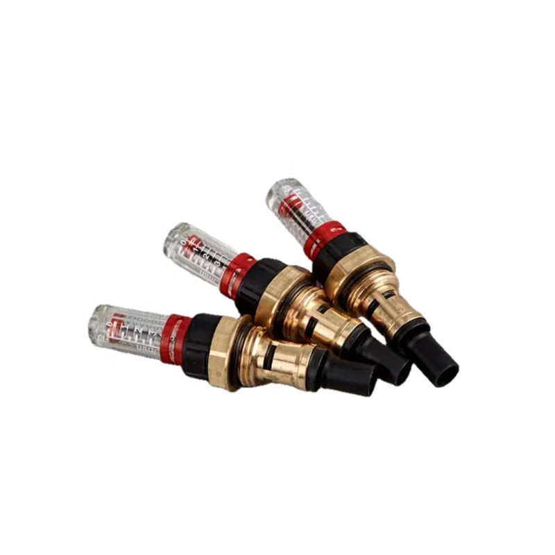 Brass Nickel Plated Manifold Valve Water Floor Heating System Regulating Flow Meter GLAM GL-F1001 1/2'' OEM Customizable