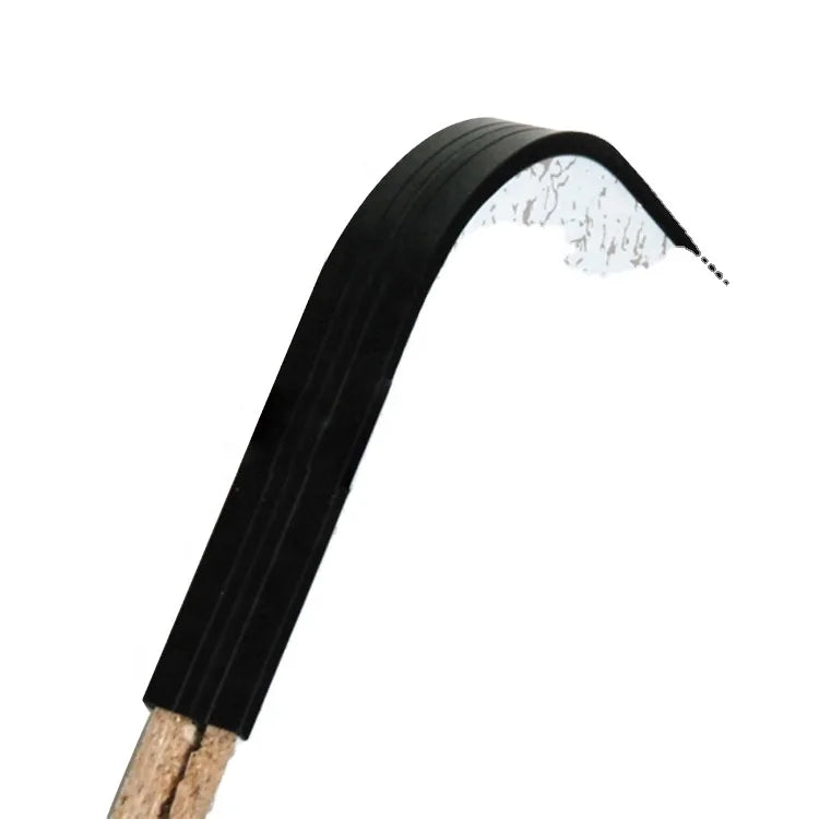 Toco PVC U Molding Profiles Flexible Table Edge Banding with Rubber Edge for Edge Protection