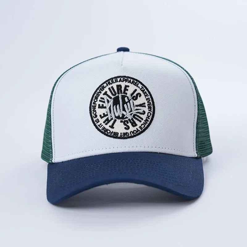 Foam Trucker Hats With Embroidery Logo Mesh Trucker Hats Breathable Sports Hat For Unisex
