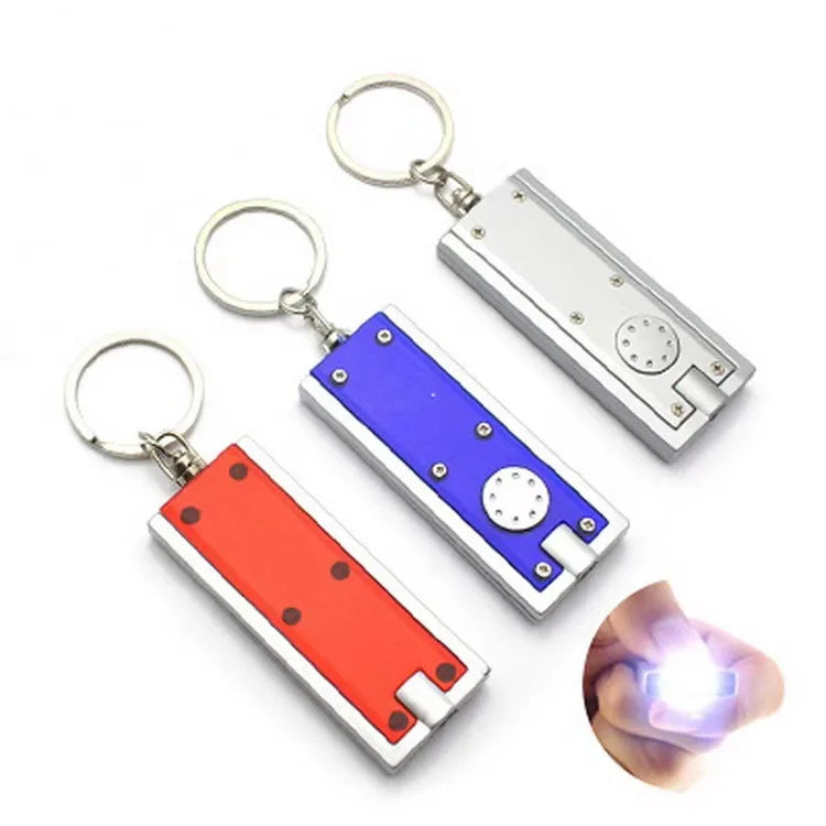 Tetris LED Keychain Light Rectangular Flashlight Advertising Gift Small Flashlight Keychain Light logo