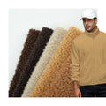 2026 Latest Design Super Soft One Side Brushed Knitted Sherpa Fleece Fabric for Coat